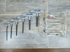 Vintage USA Craftsman Metric T Handle Hex Allen Head Wrench Set Cushion Grip 6pc