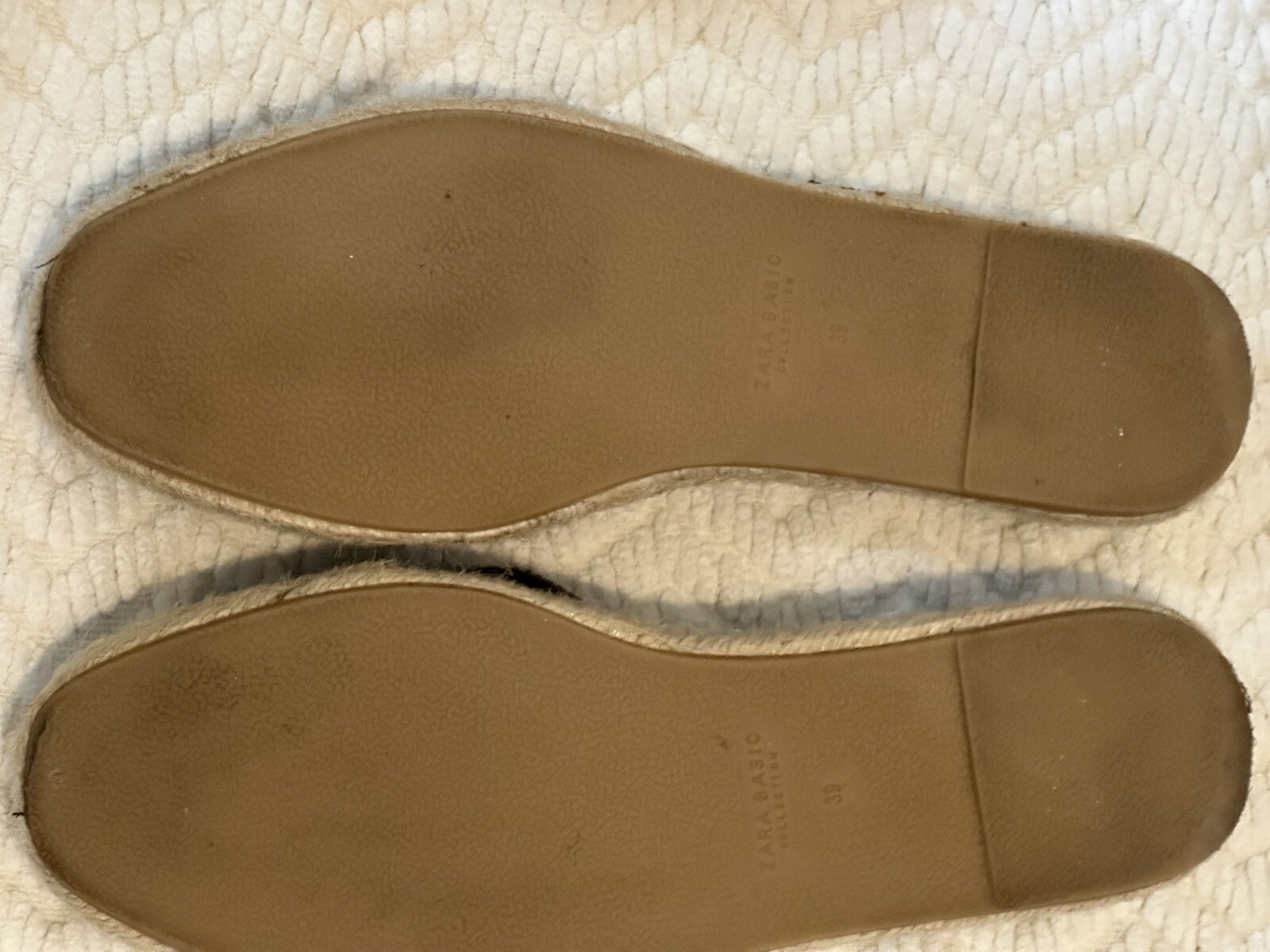 Zara Basic Espadrilles Black Flat Closed Toe Elas… - image 7