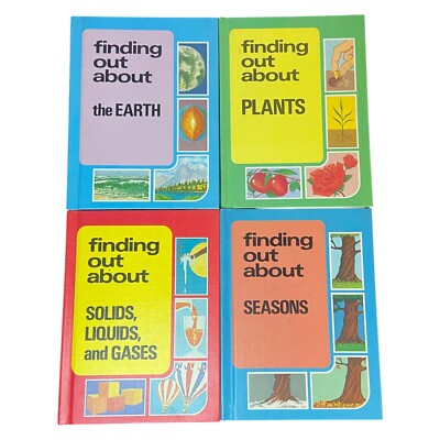 (SET OF 4) VTG 1974 ''Finding Out About'' By Francis Alder Educational Hardcover