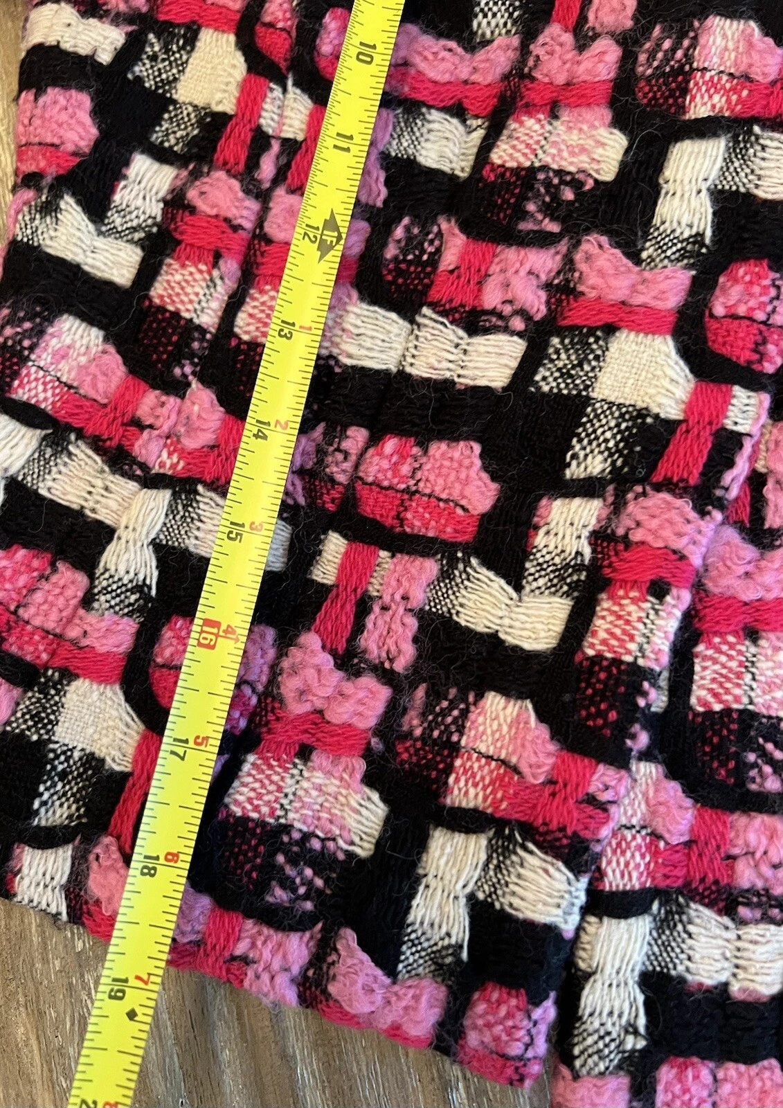 CHANEL CARLISLE Giacca Vintage Multi Vibrante Chunky Tweed Taglia 2