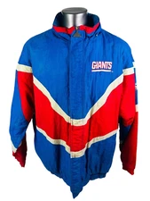 NEW YORK GIANTS VINTAGE 1990'S APEX ONE NFL PRO LINE FULL ZIP JACKET ADULT XL