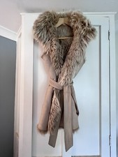 Lk Bennett - Nude Shearling Jacket