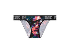 Victoria's Secret PINK Logo Bikini Panty Multi Palm