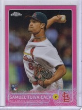 2015 Topps Chrome Pink Refractor RC #174 Samuel Tuivailala St. Louis Cardinals