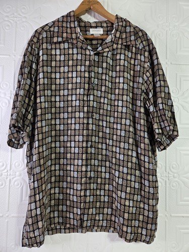 Concepts by Claiborne Men's Rayon Short Sleeve Collared Button-Up Shirt Size XXL - 第 1/10 張圖片