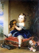 perfect 24x36 oil painting handpainted on canvas"Childhood"@N14086