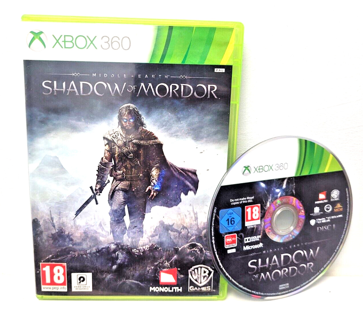 Middle Earth Shadow of Mordor Xbox 360 PAL UK