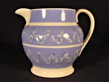RARE CABLE or EARTHWORM PITCHER MOCHA WARE MOCHAWARE PEARLWARE STAFFORDSHIRE