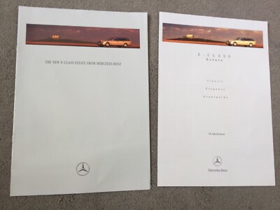 MERCEDES E-Class Estates Classics, Elegance, Avantgarde, brochure dated 1996