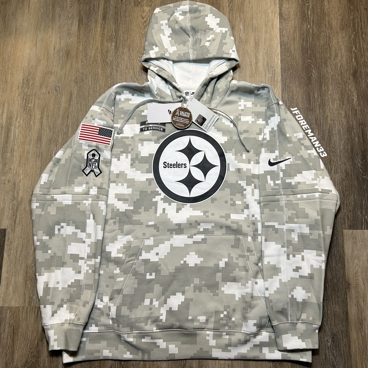 Authentic Nike Pittsburgh Steelers 2024 Salute to Service Hoodie