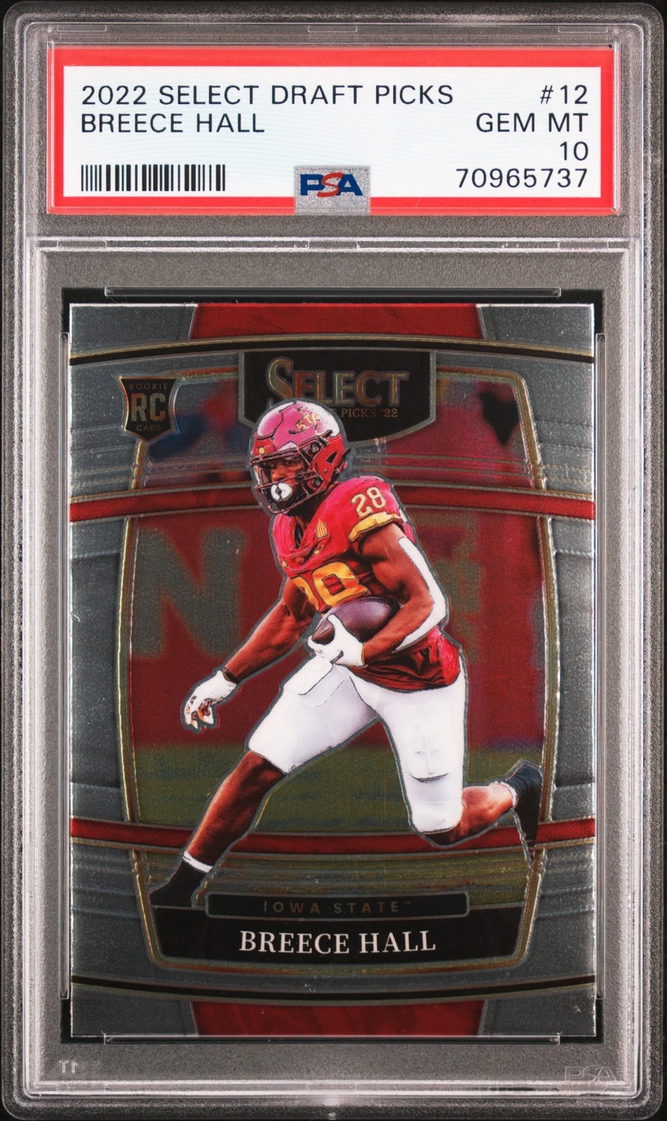 Breece Hall Panini Select Draft Picks #12 Base