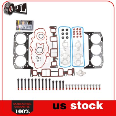 Cylinder Head &amp; Valve Cover Gaskets For Honda Fit MA-4216923904 Full Gasket Set Head Bolts Compatible With/For 02-04 Cylinder Head &amp; Valve Cover Gaskets For Buick LaCrosse