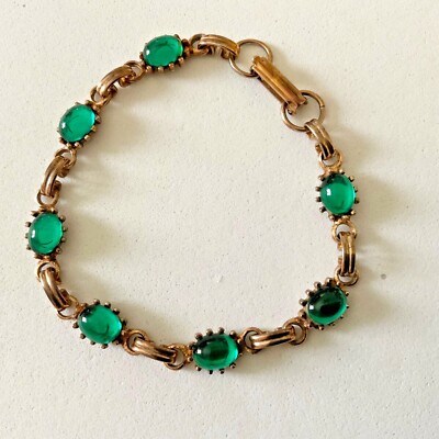 Vintage Copper & Teal Green or a Really Pretty Shade of Green Bracelet-Nice !!!