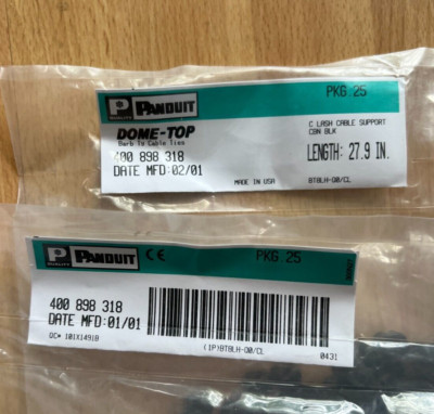 50 ~ 27.9'' ~ PANDUIT ~ Dome-Top ~ Heavy Duty Cable Ties ~ BT8LH-Q0/CL ~ NIP