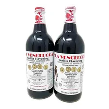 2 Bottles La Vencedora Mexican Vanilla 31.78 Fl Oz Each Bottle