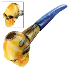 Handmade Pale Horseman Skull Head Tobacco Smoking Pipe