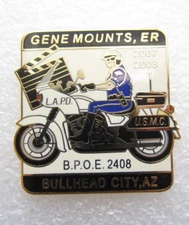 2007-2008 B.P.O.E 2408 Gene Mounts ER USMC Bullhead City AZ Lapel Pin (D394)