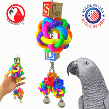 966 Bouncy Bouncy Bird Toy parrot cage toys cages african grey conure amazon pet