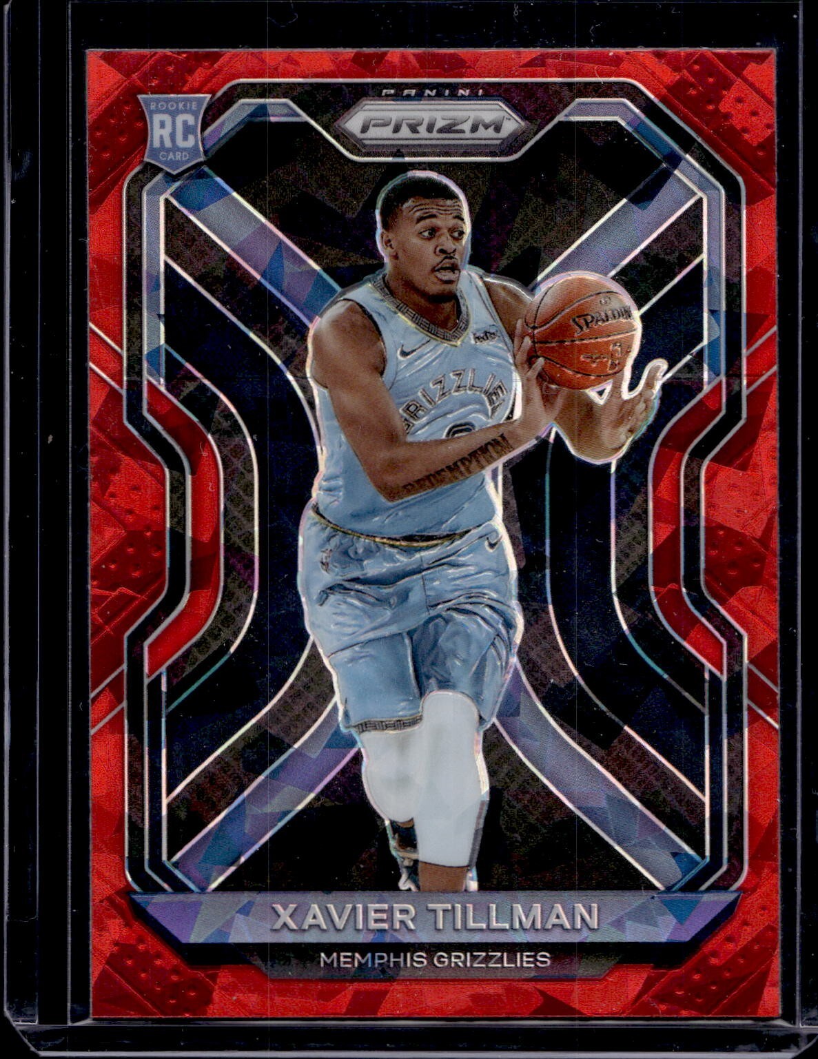 2020-21 Panini Prizm Xavier Tillman #299 Red Ice Rookie RC Grizzlies