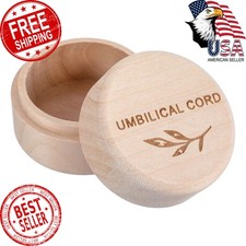Umbilical Cord Memorial Box Fetal Hair Memorial Storage Container Engraved Wo...