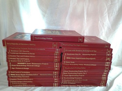 Handyman Club Of America Woodworking 33 Hardcover DIY Home Improvement Set Lot