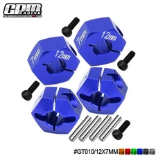 GPM Alloy Hex Adapters 7mm Thick TRAXXAS 1/10 FORD GT 4-TEC Drift Ford Mustang