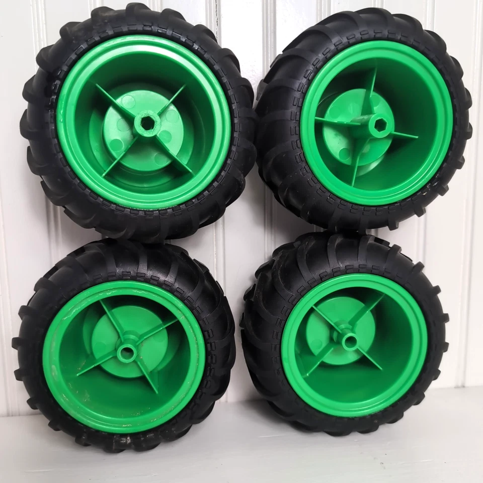 (4) Grave Digger Monster Jam 5" BKT Tires 1:15 Spin Master 66801 RC Truck Wheels - Image 4 of 4