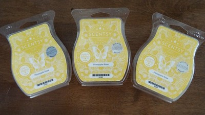 Lot 3 Pineapple Rose Scentsy Wax Bars