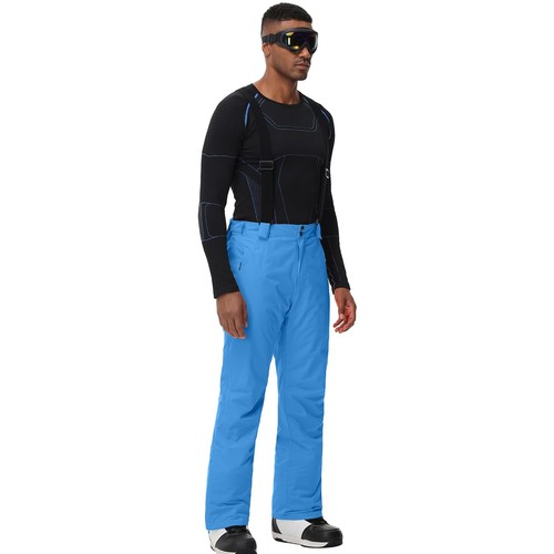 Men's Insulated Snow Ski Pants Waterproof Warm Winter Outdoor Snowboard Bibs ... - Picture 3 of 4