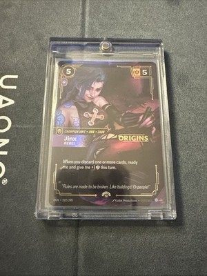 League Of Legends  Riftbound Jinx Rebel Origins Stamped Promo NM EN