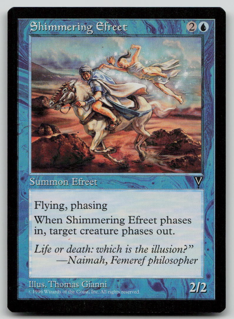Shimmering Efreet [Visions - 42] Lightly Played Uncommon Magic