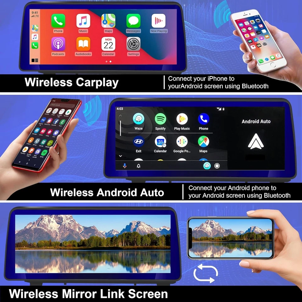 12.3” CarPlay 64G Android 14.0 Autoradio GPS Navi für BMW X5 E70 X6 E71 CCC - Bild 3 von 4