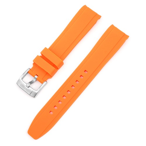 Stainless Steel Metal Buckle Strap For Omega Swatch Planet Curved Mouth 20mm - Picture 33 of 37