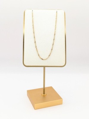 24 Zoll 14K Gelbgold 3,1 g 1,3 mm gedrehte Gliederkette minimal alltäglich schlicht Halskette