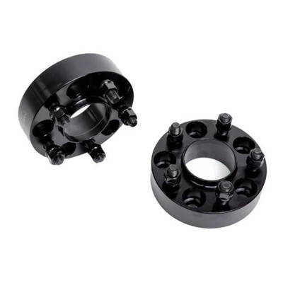 Steeda Wheel Spacer Hub Centric 1'' Black Pair Mustang V6 15-17/ EcoBoost/GT 15-2