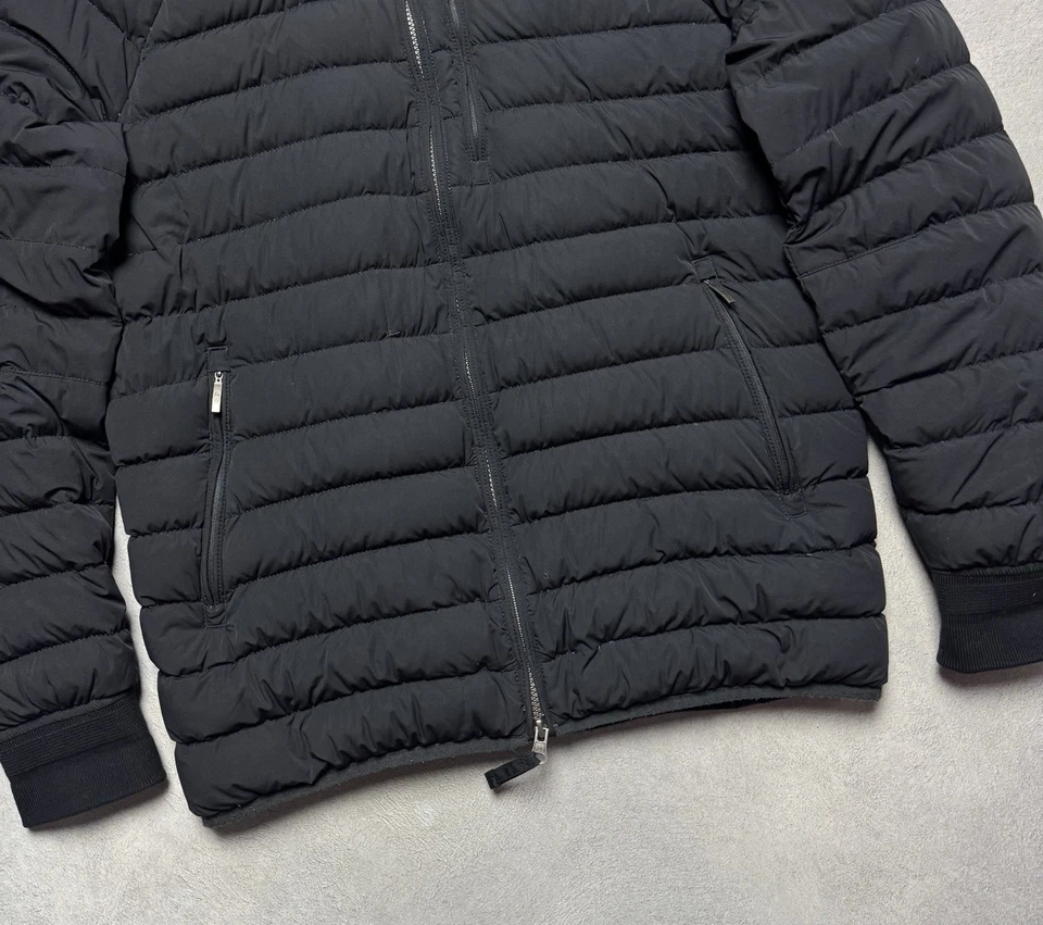 PARAJUMPERS Last Minute Mens Black Hooded Puffer Jacket Size L - Image 4 of 4