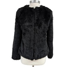 Yoki New York Black Y2K Faux Fur Coat Size Me...