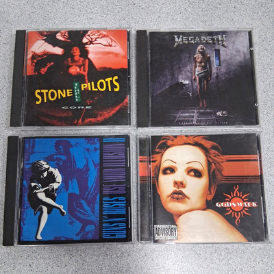 Stone Temple Pilots Megadeth Godsmack Guns N' Roses CD Lot of 4 