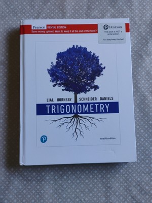 Trigonometry College Textbook Hardcover Like New 