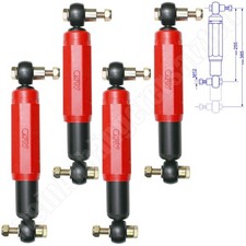 4x AL-KO ALKO Achssto&szlig;d&auml;mpfer Anh&auml;ngersto&szlig;d&auml;mpfer Octagon PLUS rot 2000 / 3500kg