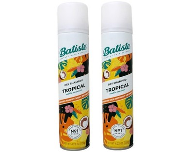 Batiste Dry Shampoo, Tropical Fragrance, Refresh Hair and Absorb Oil Between