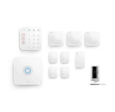 Ring 11 Piece Alarm Kit Inc Indoor Camera 2nd Gen Pack-L Security System