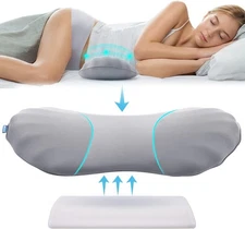 3 In 1 Electric Lumbar Support Pillow Smooth Spine Triple Fusion Back Massager