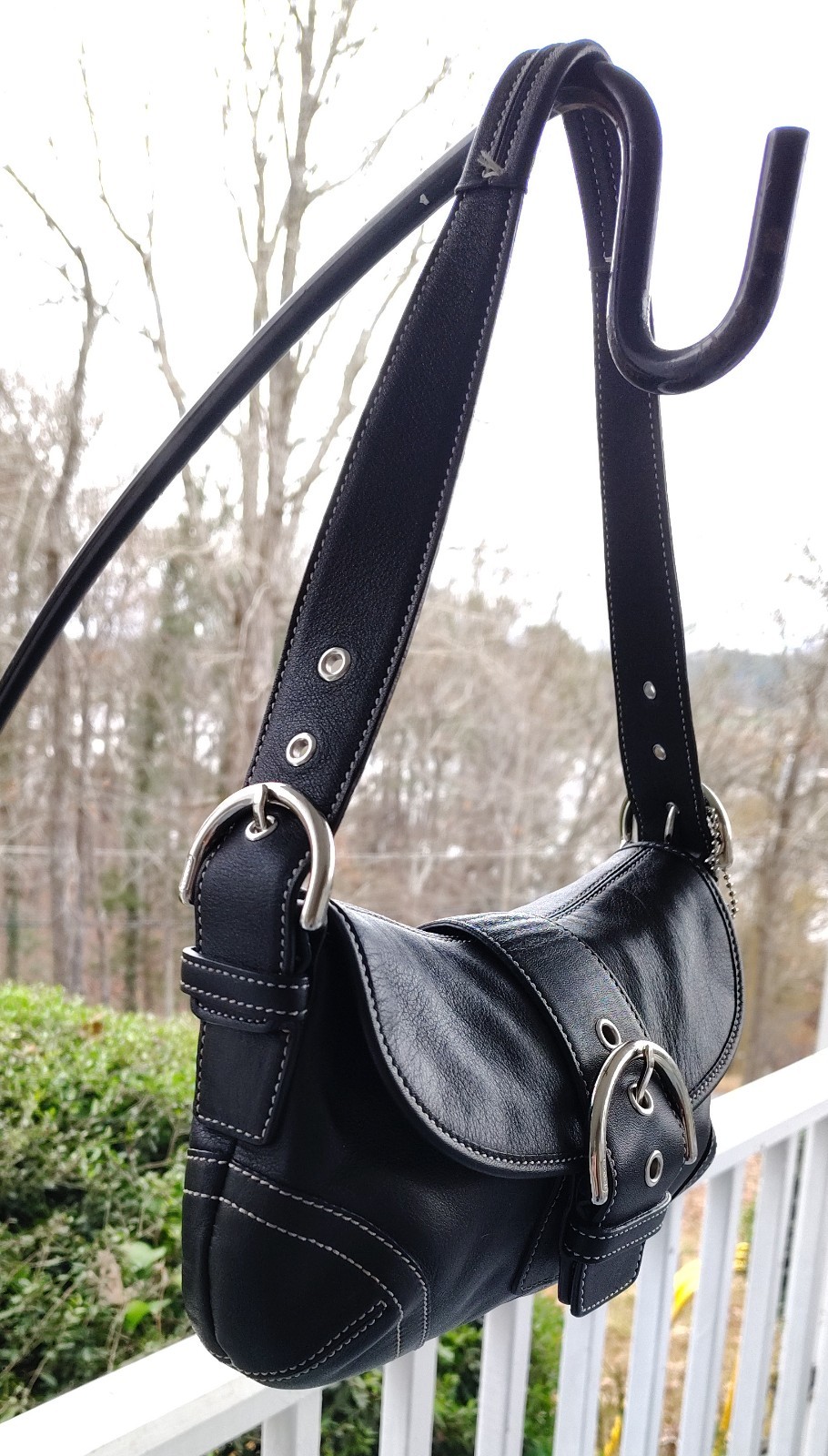 Coach H050-9247 SMALL Vintage Black Soho Y2K Leather Shoulder Bag image 2