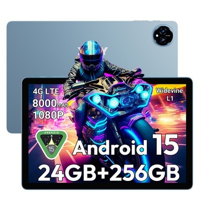 2025 Neu Tablet Android 15 24GB RAM+256GB 8000mAh 11 Zoll 4G LTE 2SIM Wi-Fi IPS