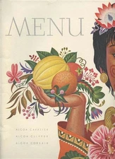 Alcoa Cavalier Captains Dinner Menu 1951 Alcoa Steamship Lines with Signatures