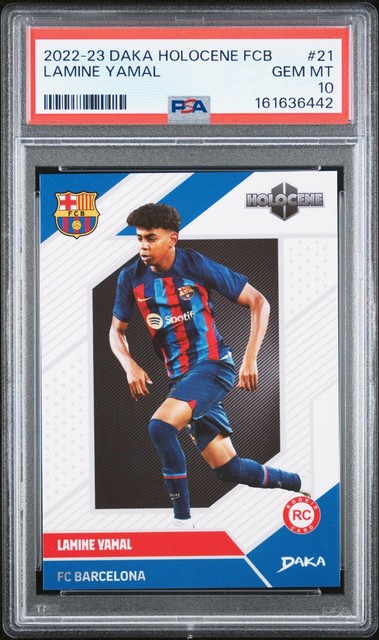Lamine Yamal 2022-23 Daka Holocene FC Barcelona #21 True Rookie RC - PSA 10