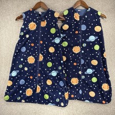 2 Pack Baby Toddler Sleep Sack HB XL 18-24 Mo Space Planets Gently Used