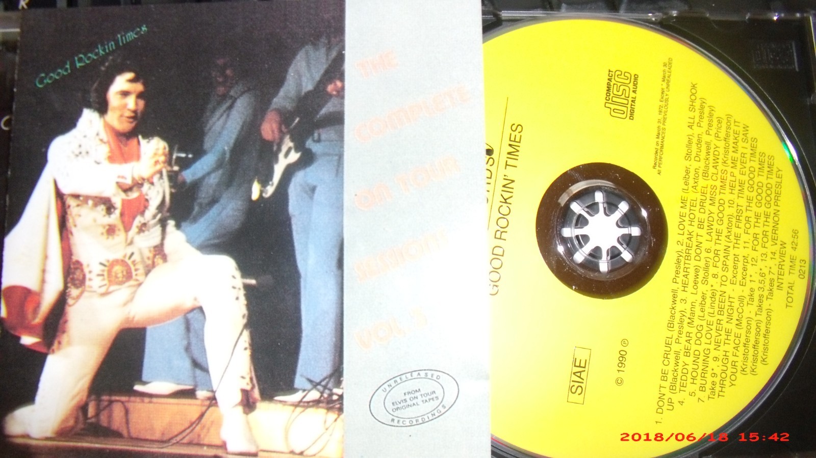 elvis ON Tour Session VOl 3      rare CD 1972 Concert (no FTD)