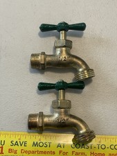 Lot (2) Brass Spigots 1/2” NOS